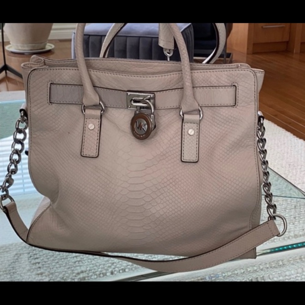 Michael Kors Hamilton bag cream